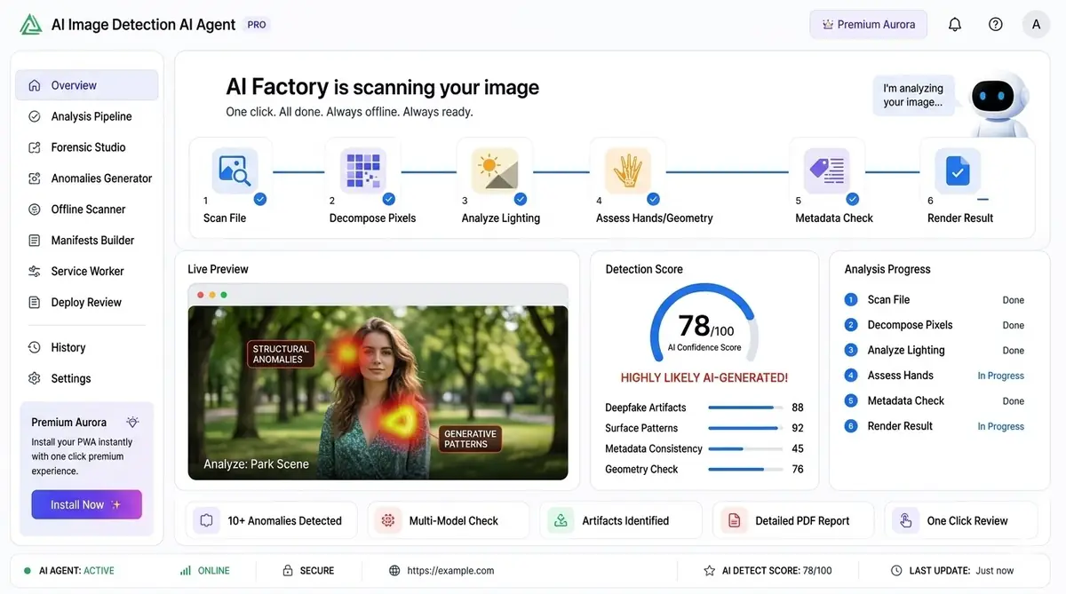 AI Blood Pressure Agent — example of the AI tool dashboard software